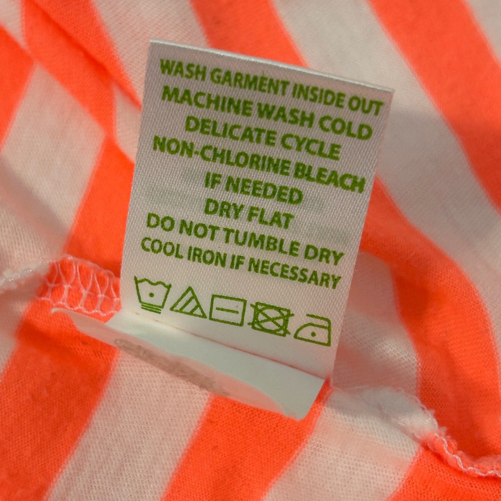 Lilly Pulitzer Coral and White Striped Tank Top - Picture 8 of 8